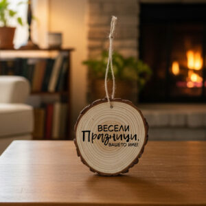 Дървена висулка 10 см - Image 5